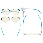 eyekeeper.com Oval Blue Light Filter Eyeglasses LX19030-BB40 Eyeglasses