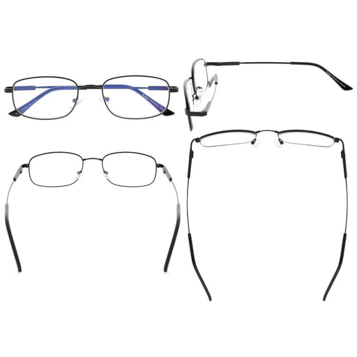 eyekeeper.com Chic Progressive Multifocus Reading Glasses Rectangle Readers M1703 Eyeglasses
