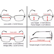 eyekeeper.com Chic Rectangle Multifocal Progressive Reading Glasses M1701 Eyeglasses