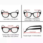eyekeeper.com Chic Thicker Frame Progressive Multifocal Reading Glasses M9110 Eyeglasses