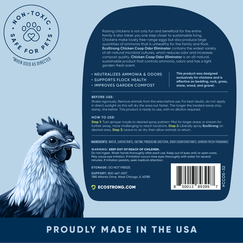 EcoStrong Chicken Coop Odor Eliminator Pet & Animal > Chicken Coop Odor