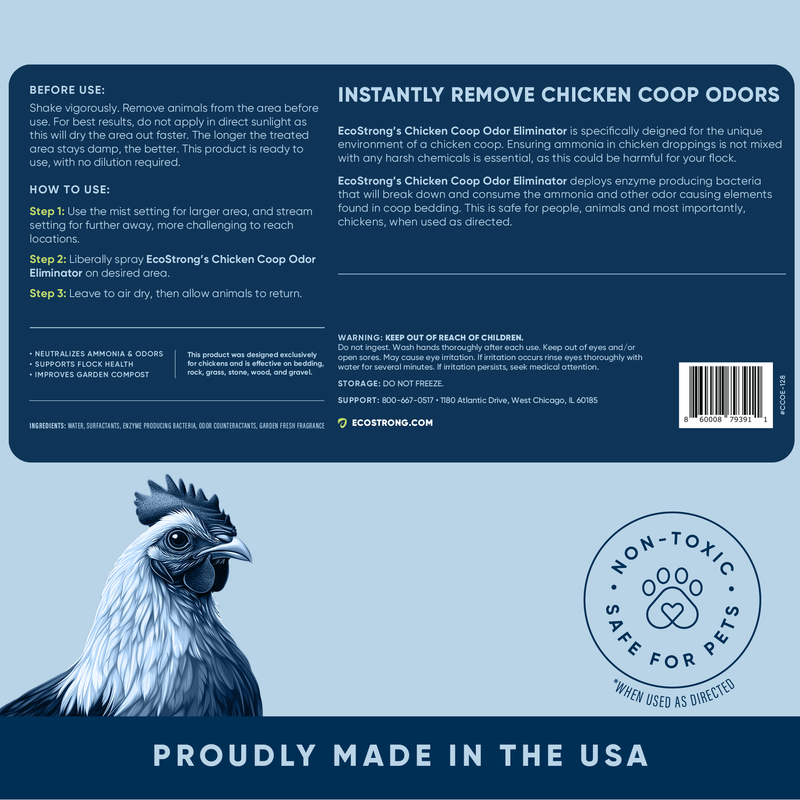 EcoStrong Chicken Coop Odor Eliminator Pet & Animal > Chicken Coop Odor