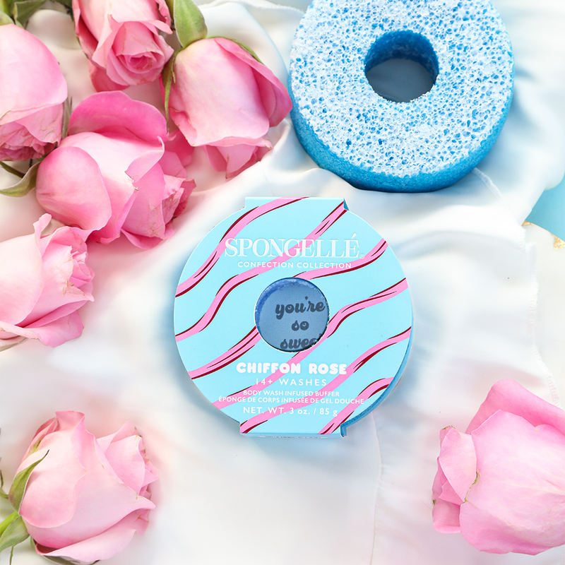 Spongellé Chiffon Rose | Confection Buffer Body Wash Infused Buffer