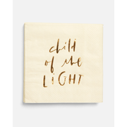 Be A Heart Baptism Child of the Light Cocktail Napkins Paper Napkins