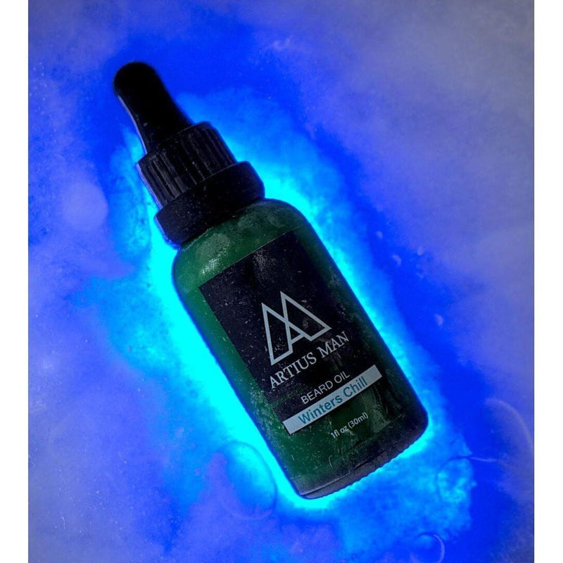Artius Man Winter’s Chill Beard Oil – Peppermint and Eucalyptus Beard Conditioning Oil (1 oz) Beard Oil