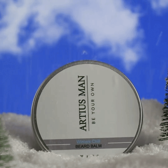 Artius Man Winter’s Chill Beard Balm – Cooling Peppermint and Eucalyptus Beard Styling Balm (2 oz) Beard Balm