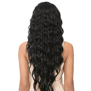 VIP Extensions It's a Wig Ciao Bella 6" Deep Lace Part Heat Friendly Synthetic Wig, Black to Burgundy, Color TTPMIST99J Wig White Smoke TTP MIST99J
