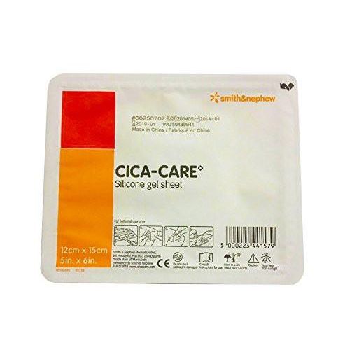 0 Cica-Care® Silicone Gel Sheet, 4.75'' x 6'' Light Gray