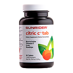 Herb's Fortune NOW AVAILABLE Citric C Tab | Chewable Vitamin C + Rose Hips by Sunrider Herbal Supplement