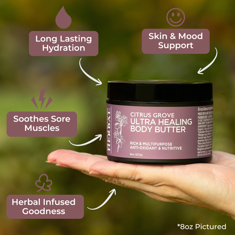 Ora's Amazing Herbal Ultra Healing Body Butter, Citrus Grove Marjoram