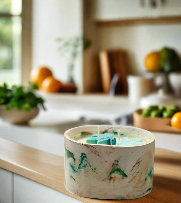 Citrus Sparkle Concrete Candle