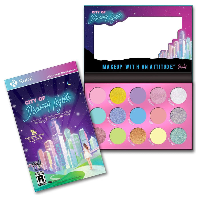 Rude Cosmetics - Rude Cosmetics - City of Dreamy Lights Pastel Eyeshadow Palette