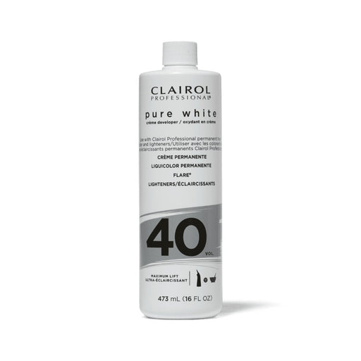 VIP Extensions Clairol Pure White Developer, 16 oz Hair Color Developer White Smoke 40 VOL