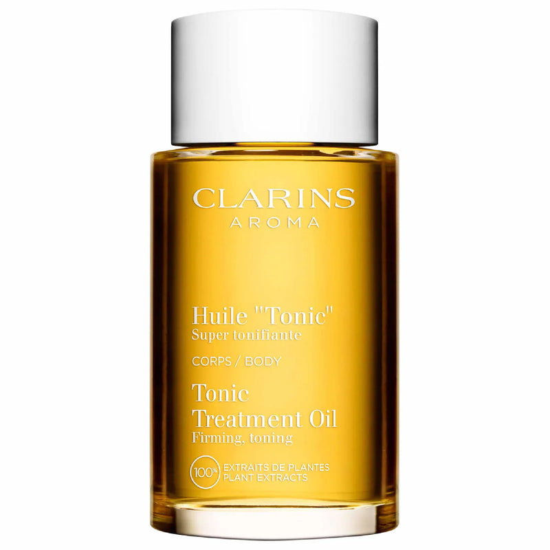Nava Beauty Clarins Tonic Body-Firming + Tightening-Treatment Oil 3.4 OZ White Smoke