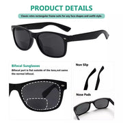 eyekeeper.com Classic Bifocal Reading Sunglasses Sunshine Rectangle Readers SBR093 Sunglasses