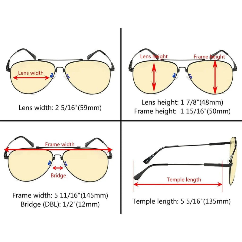 eyekeeper.com Classic Blue Light Blocking Eyeglasses TMR1801 Eyeglasses