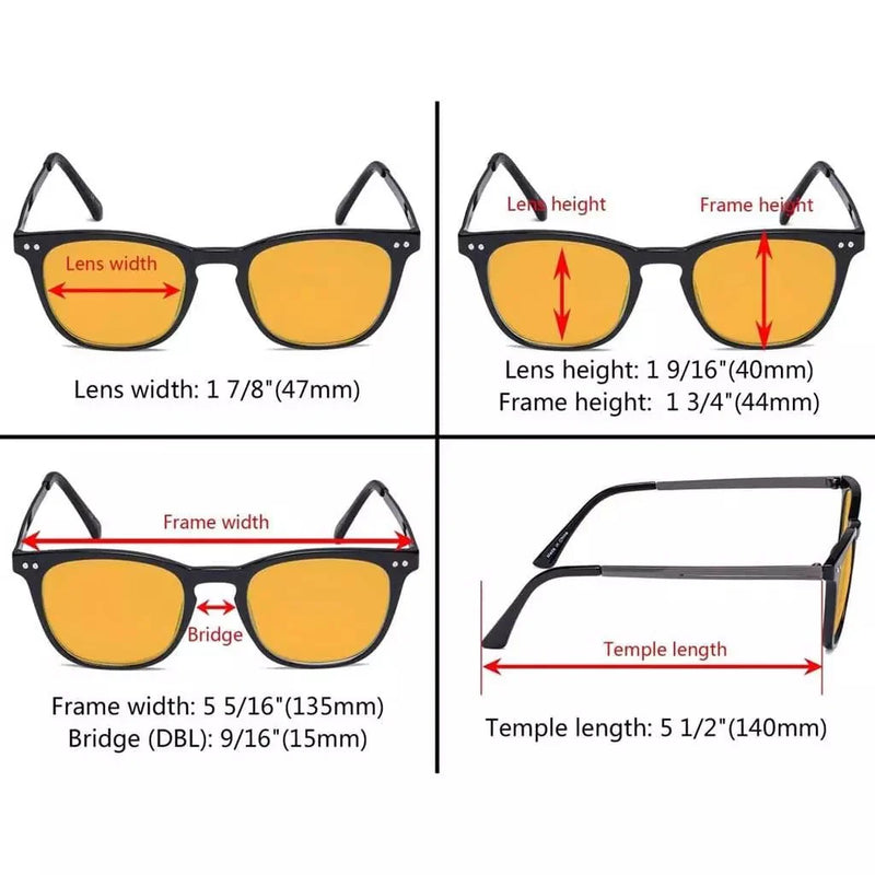 eyekeeper.com Classic Blue Light Blocking Reading Glasses 4 Pack DSRJ003 Eyeglasses