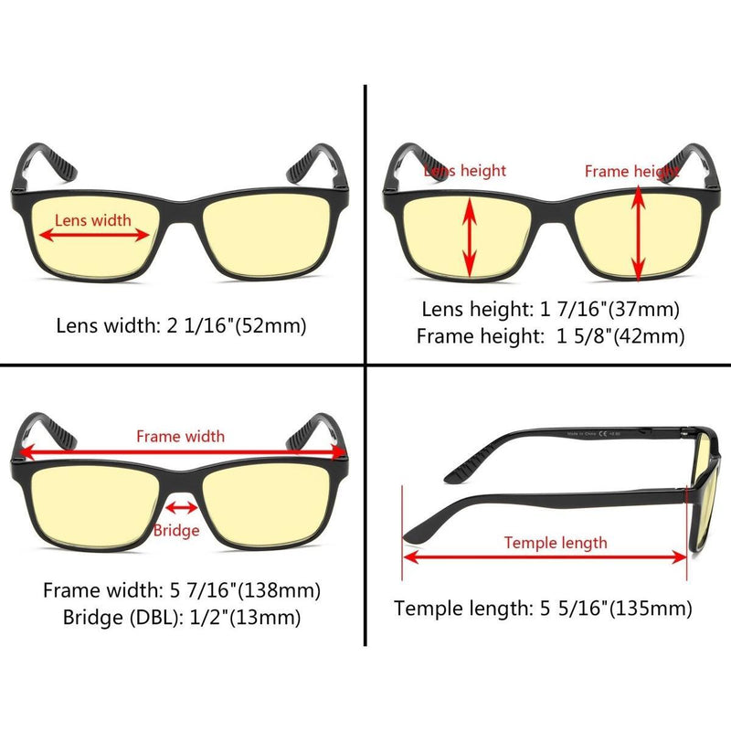 eyekeeper.com Classic Blue Light Blocking Reading Glasses TM163 Eyeglasses