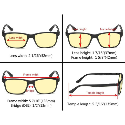 eyekeeper.com Classic Blue Light Blocking Reading Glasses TM163 Eyeglasses