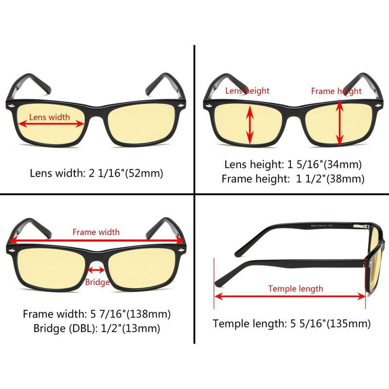 eyekeeper.com Classic Blue Light Blocking Reading Glasses TMB899 Eyeglasses