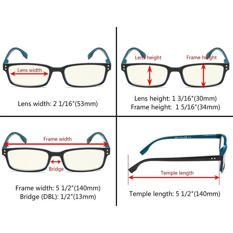 eyekeeper.com Classic Blue Light Filter Reading Glasses CG097 Eyeglasses