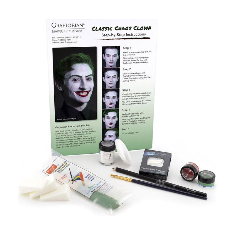 Graftobian Make-Up Company Classic Chaos Clown Makeup Kit