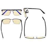 eyekeeper.com Blue Light Blocking Eyeglasses Yellow Tinted Lenses LX19010-BB60 Eyeglasses