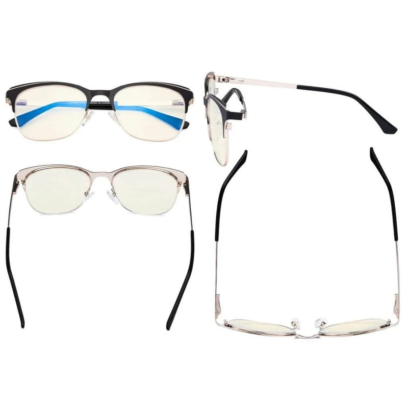 eyekeeper.com Classic Full-Rim Blue Light Filter Eyeglasses LX19041-BB40 Eyeglasses