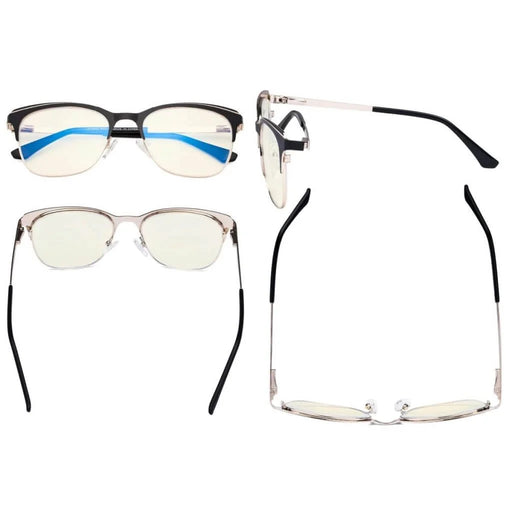 eyekeeper.com Classic Full-Rim Blue Light Filter Eyeglasses LX19041-BB40 Eyeglasses