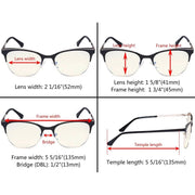 eyekeeper.com Classic Full-Rim Blue Light Filter Eyeglasses LX19041-BB40 Eyeglasses
