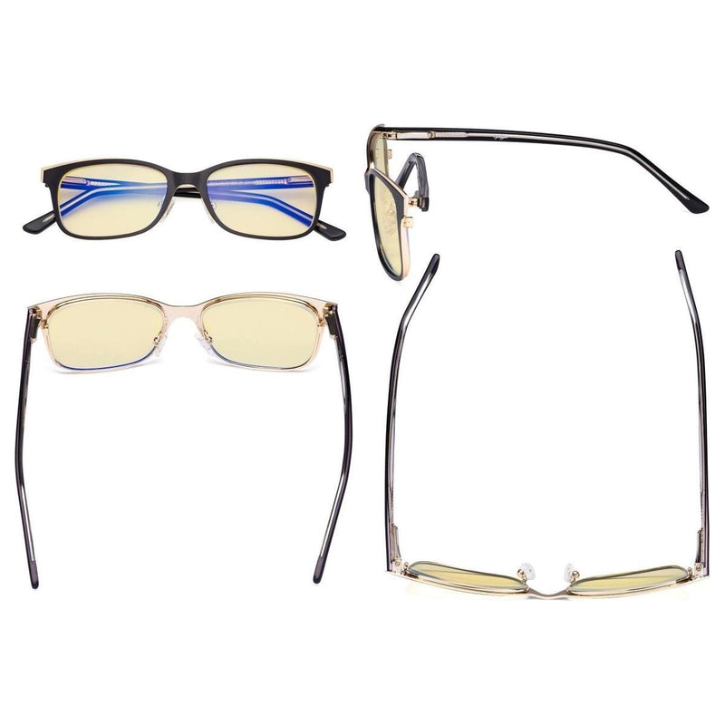 eyekeeper.com Metal Frame Blue Light Blocking Eyeglasses LX19006-BB60 Eyeglasses