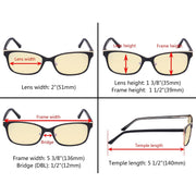 eyekeeper.com Metal Frame Blue Light Blocking Eyeglasses LX19006-BB60 Eyeglasses