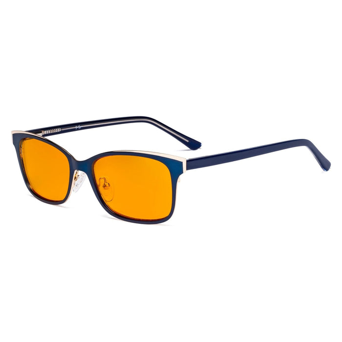 Eyekeeper.Com - Classic Metal Blue Light Blocking Eyeglasses Lx19006-Bb98