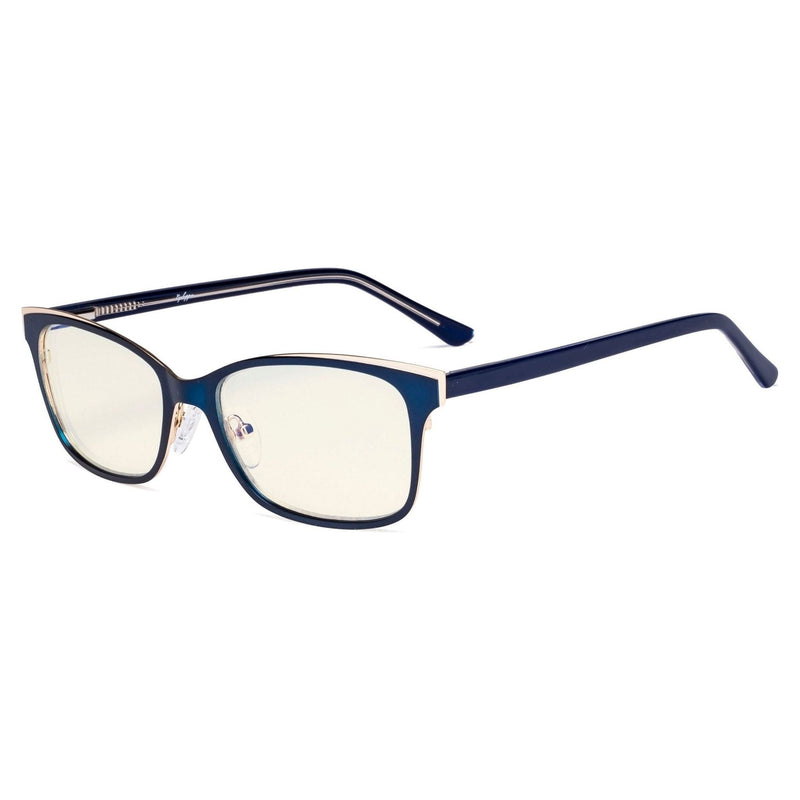 eyekeeper.com Metal Frame Blue Light Filter Eyeglasses LX19006-BB40 Eyeglasses