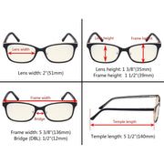 eyekeeper.com Metal Frame Blue Light Filter Eyeglasses LX19006-BB40 Eyeglasses