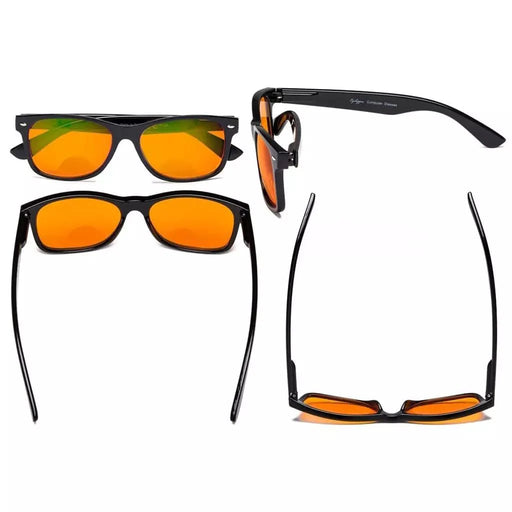 eyekeeper.com Orange Lens Bifocal Blue Light Blocking Reading Glasses SGS109 Eyeglasses