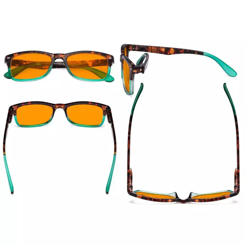 eyekeeper.com Classic Orange lens Blue Light Blocking Reading Glasses DS075D Eyeglasses