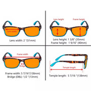 eyekeeper.com Classic Orange lens Blue Light Blocking Reading Glasses DS075D Eyeglasses