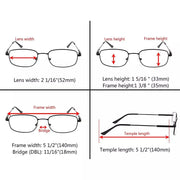 eyekeeper.com Classic Reading Glasses Retro Metal Readers R1703 Eyeglasses