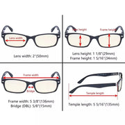 eyekeeper.com Classic Rectangle Computer Reading Glasses CG055 Eyeglasses