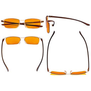 eyekeeper.com Classic Semi-rimless Blue Light Blocking Eyeglasses DS12801 Eyeglasses