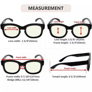 eyekeeper.com Classic Trendy Thicker Frame Blue Light Filter Reading Glasses UV2013 Eyeglasses