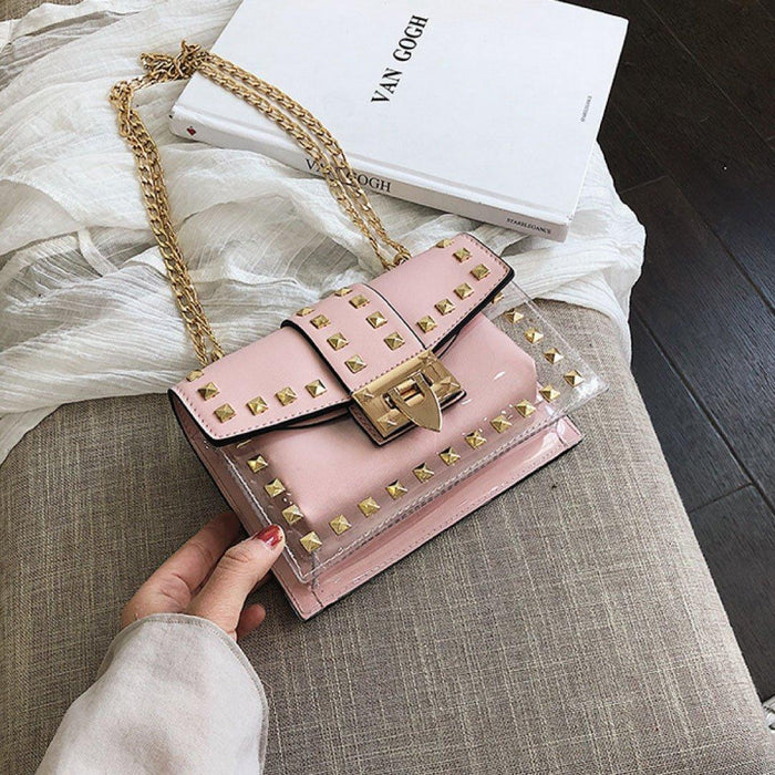 Betty Shoulder Bag -Clear/Rose