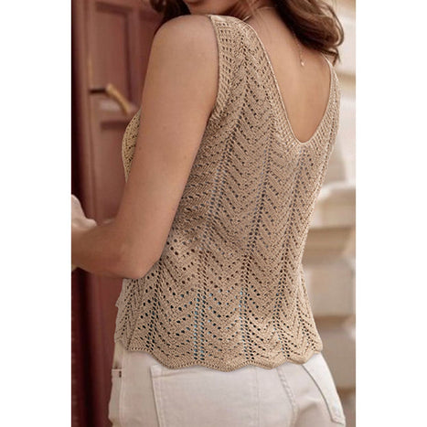 Crochet V-Neck Top