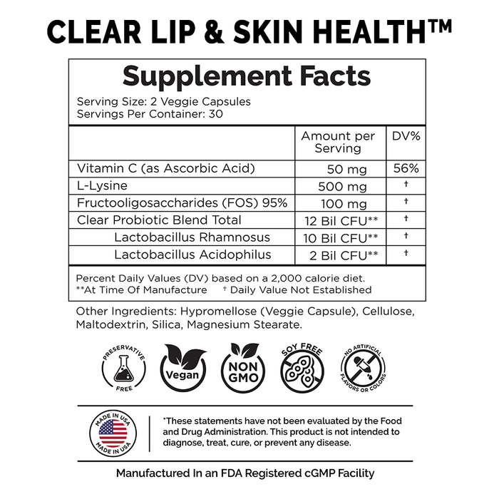 Clear Lip & Skin Health + Clear Daily Healing Gel