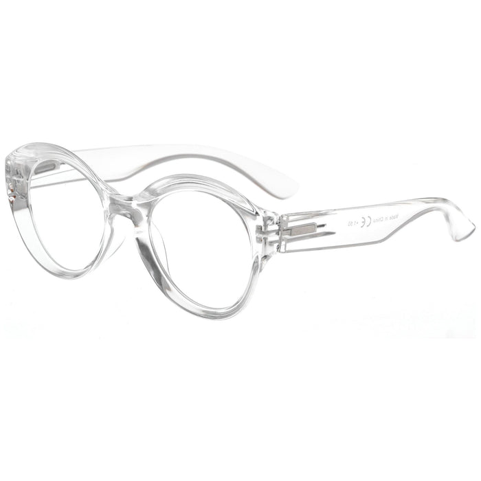 Eyekeeper.Com - Fashionable Thicker Frame Round Reading Glasses R2004