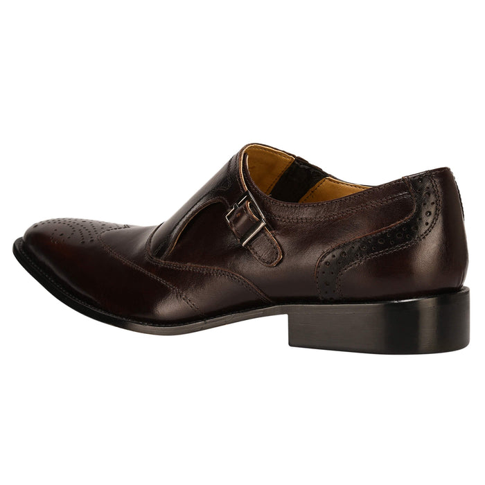 Clooney Leather Oxford Style Monk Straps