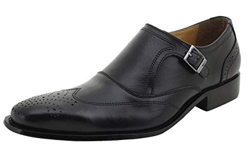 Clooney Leather Oxford Style Monk Straps