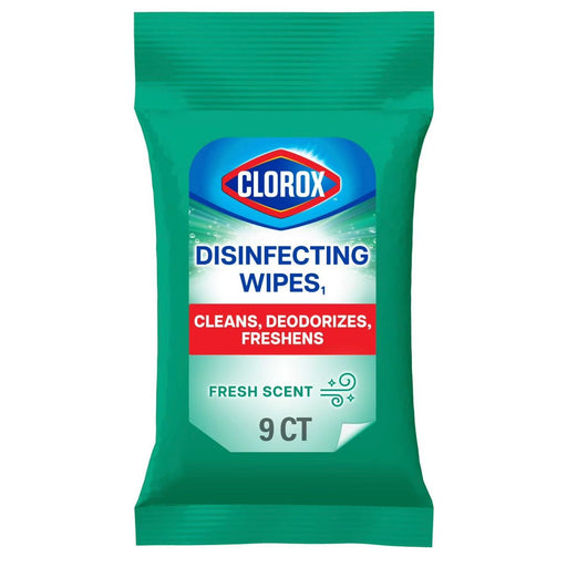 VIP Extensions Clorox Disinfecting Wipes On-the-Go, Bleach-Free Travel Wipes Cleaning Wipes