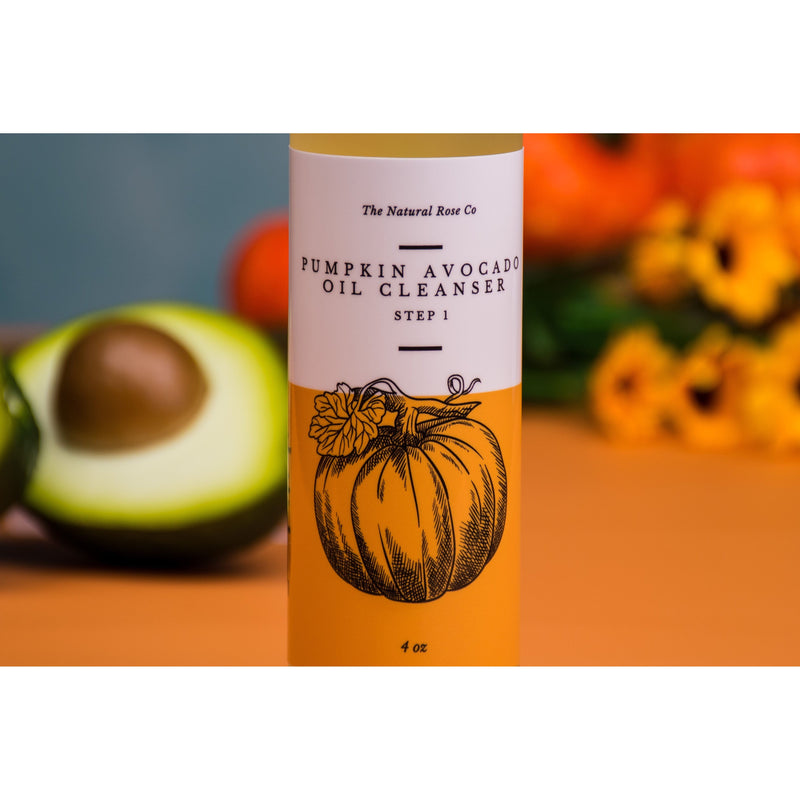 The Natural Rose Pumpkin Avocado Oil Cleanser 4oz Facial Cleansers
